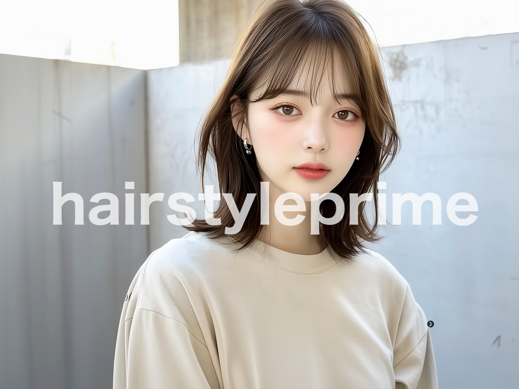 a25、ミディアム、ヘアスタイル画像